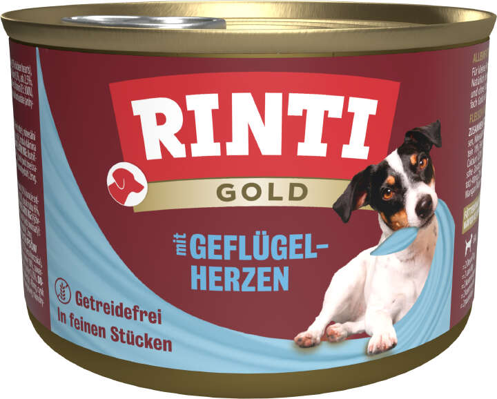 RINTI Hunde-Nassfutter Gold Geflügelherzen